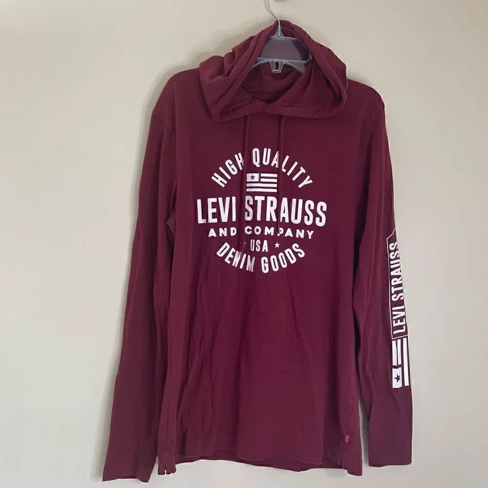 Levis|Cotton|Hoodie|Strauss| Lightweight
